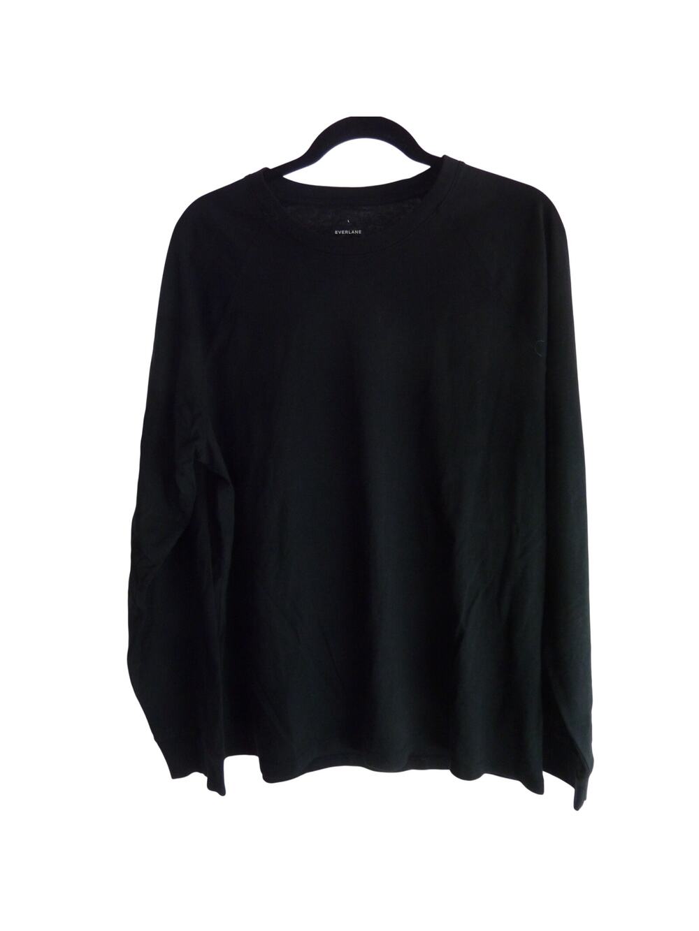 NWOT Everlane Mens Black Long Sleeve Shirt L - Picture 1 of 6